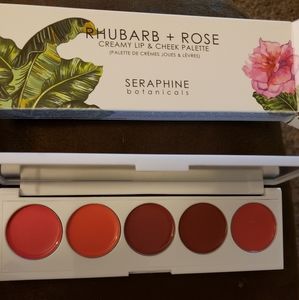 Rhubarb and Rose creamy lip and cheek palette